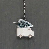 Christmas Tree On Van Hanging Decoration - East Of India