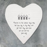 East of India ‘Memories are loveliest thing’ Porcelain Coaster