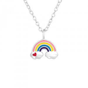 Rainbow Sterling Silver Necklace