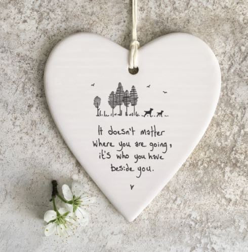 ‘It doesn’t matter where you are going' Hanging Heart- East Of India