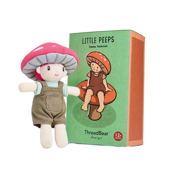ThreadBear Little Peeps Tommy Toadstool - Matchbox doll 12cm
