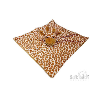 Giraffe Baby Comforter - Brown & White