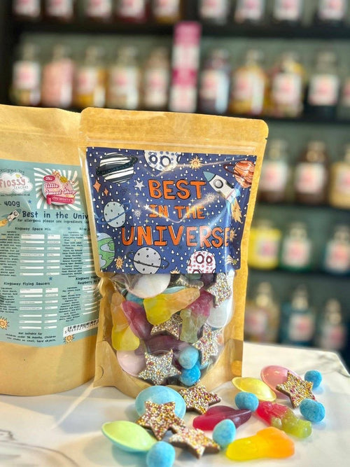 Best in the Universe Sweet Pouch | Space Themed Sweets Gift 400g