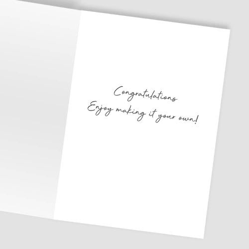 New Home Card | Housewarming Greeting Card | Congratulations on Your New Home