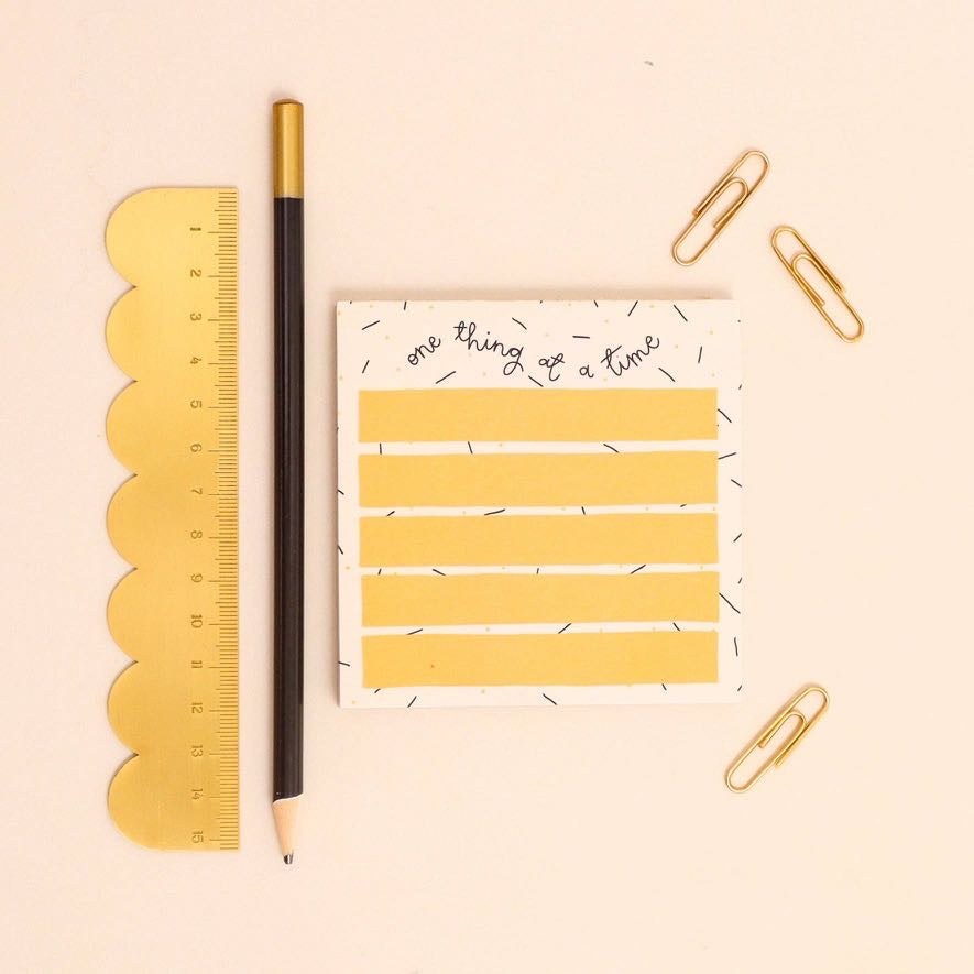 Memo Pad - One Thing At A Time - Oh Laura