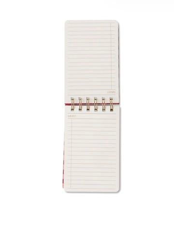 Tulip Twin Wire Notepad - Pinwheel Pink