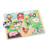 Childrens Farm Peg Wooden Puzzle