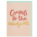 Congrats to the newlyweds wedding card