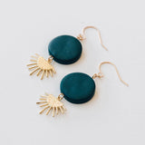 Sunset Earrings in Teal - Pepper You