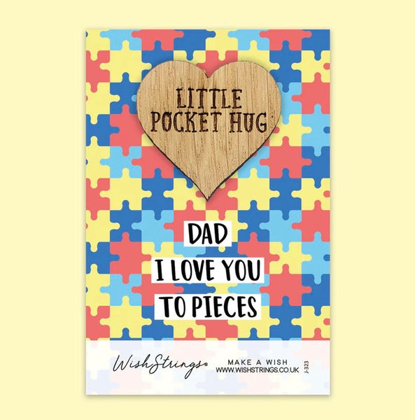 Love You - Little Pocket Hug  Token Gift, Positive Quote – WishStrings