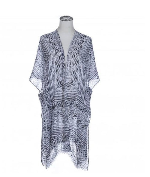 Black & White Swimwear Tunics/Holiday Cover Ups