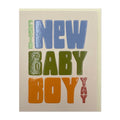 Cute New Baby Boy yay card