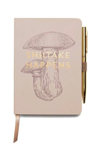VINTAGE SASS - SHIITAKE HAPPENS - NOTEBOOK WITH PEN