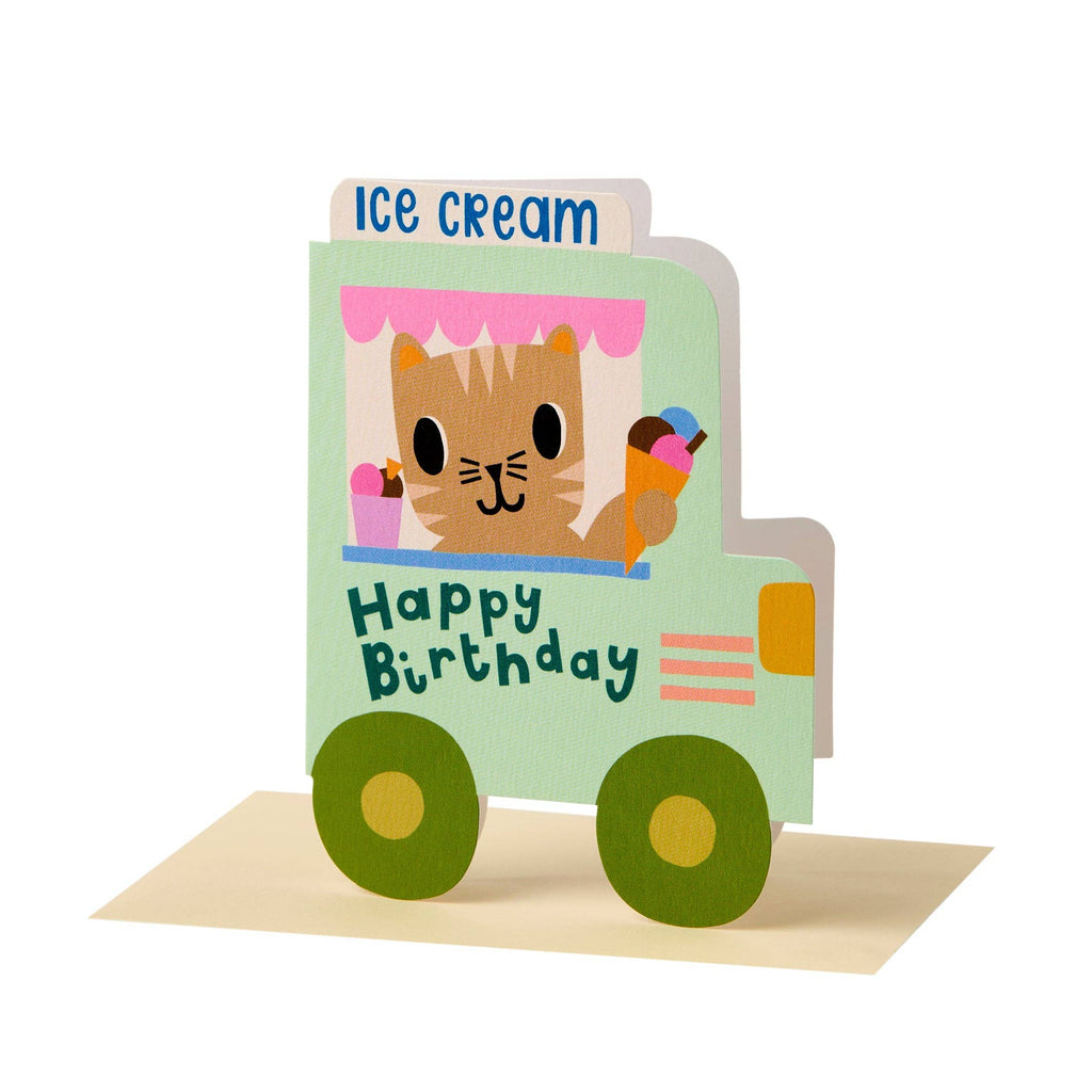 Happy Birthday Ice Cream Van Birthday Card