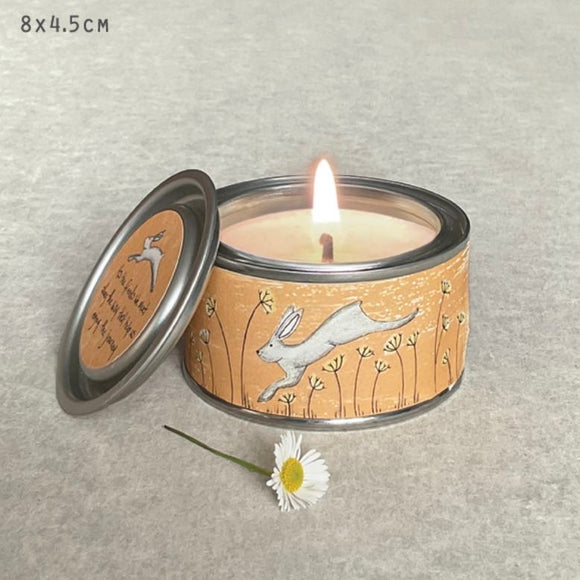 It’s the friends we meet along the way that helps us enjoy the journey tin candle 