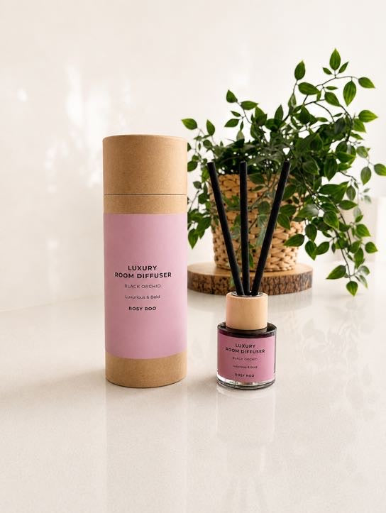 Black Orchid Luxury Room Diffuser   | Reed Diffuser Home Fragrance