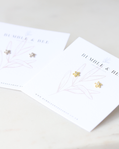 Sparkle Daisy Studs in gold or silver