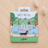 Dachshund/Sausage Dog Pin - Sweet William