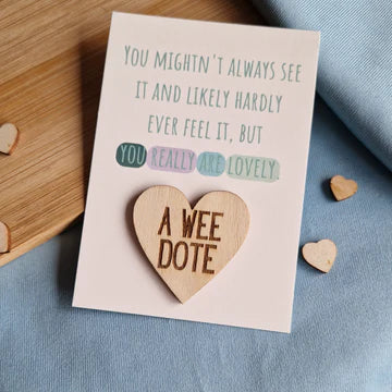 A Wee Dote Wooden Heart - Parful Stuff