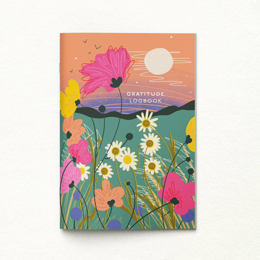 Gratitude Logbook by Onneke – Vibrant Wildflower Edition