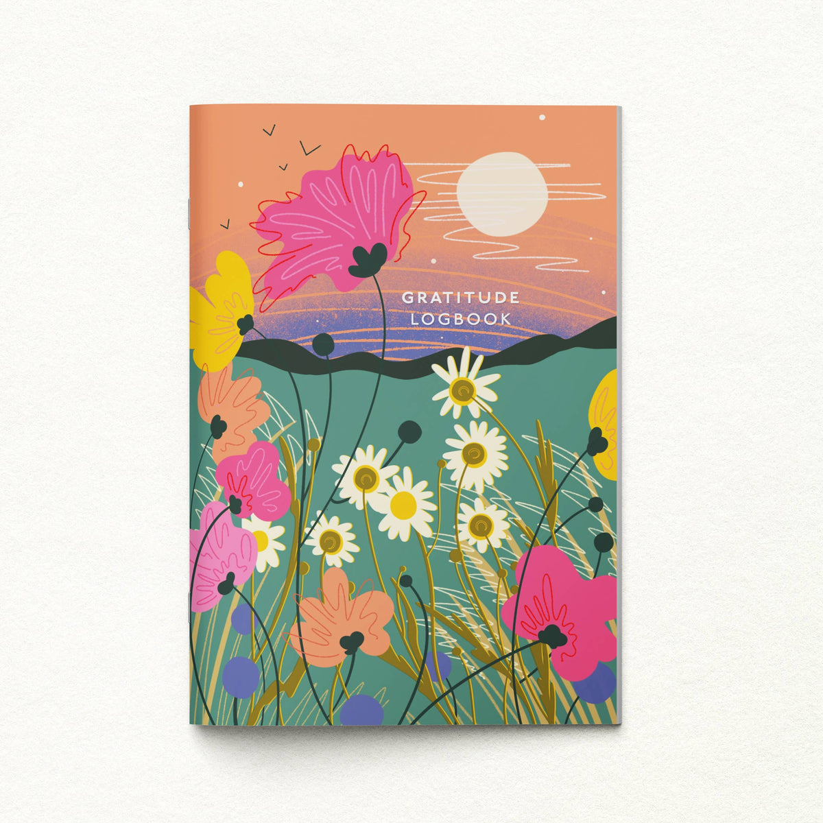 Gratitude Logbook by Onneke – Vibrant Wildflower Edition