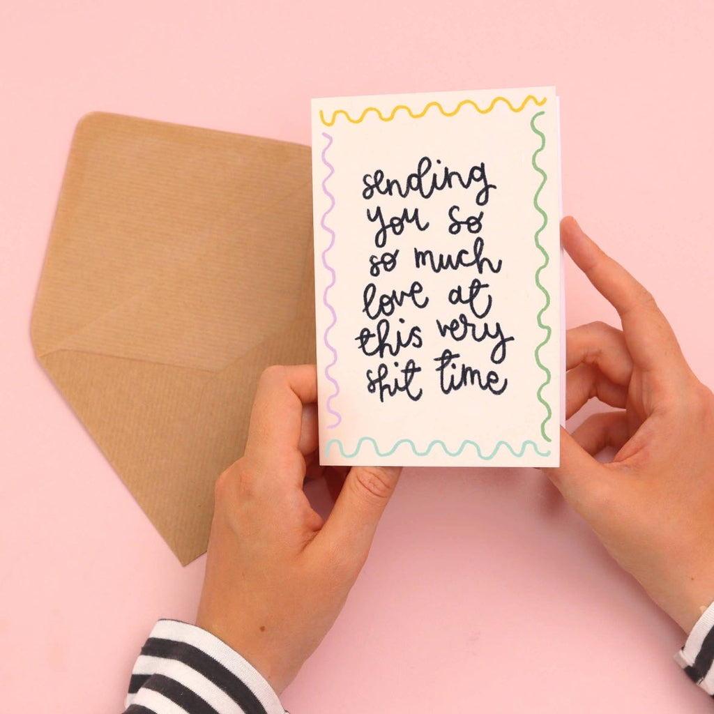 Sympathy / thinking of you greeting card - 'sending love'
