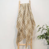 Darwin Chenille Checked Tartan Throw Blanket - 100% Recycled
