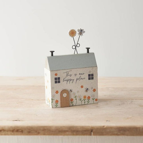 "Our Happy Place" Wooden Block