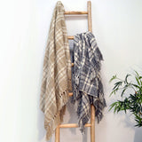 Darwin Chenille Checked Tartan Throw Blanket - 100% Recycled