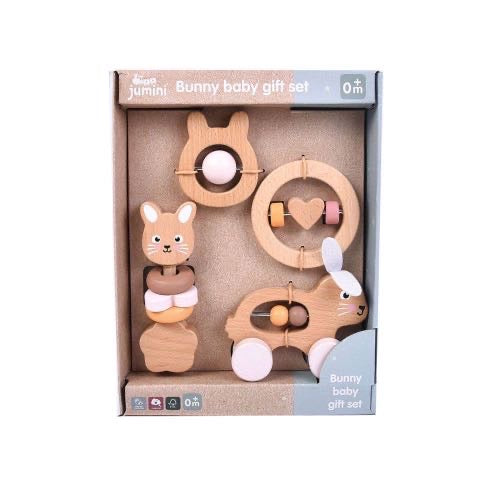 Bunny Baby Wooden Gift Set - Jumini
