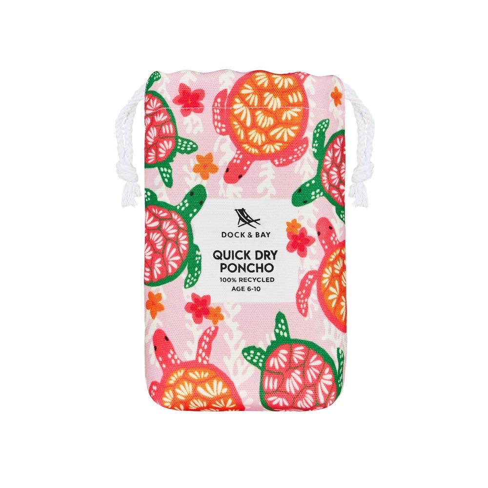 Dock & Bay Kids Poncho - Kids - Turtley Tropical