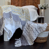 Arizona Zig Zag Heavyweight Herringbone Throw Blankets