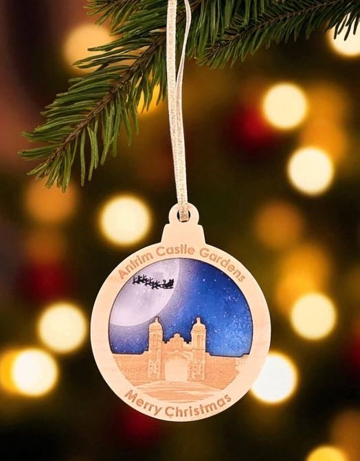 Antrim Castle Gardens Wooden Christmas Bauble