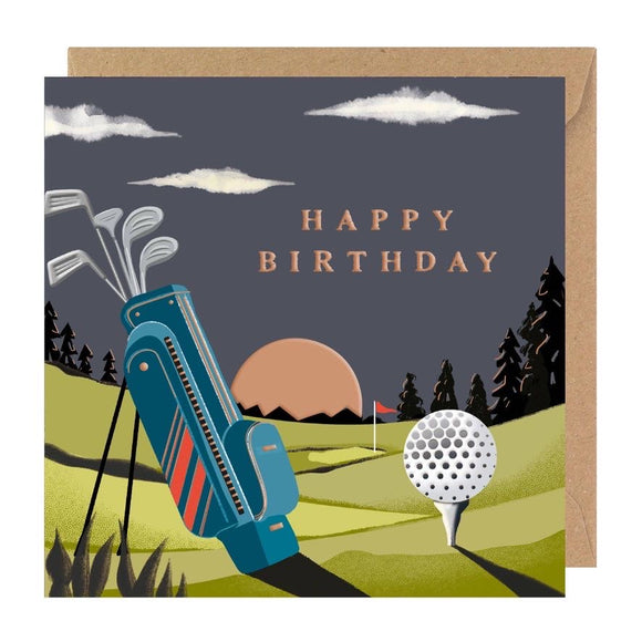 Happy Birthday - Golf - Card - celebration