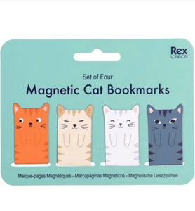 Magnetic Cat Bookmarks (Set of 4)