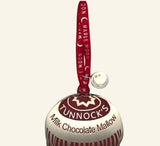 Tunnock’s Tea Cake Silver Enamel Christmas Decoration