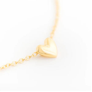 Tiny Gold Heart Necklace