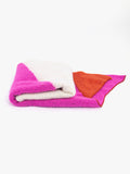 Nora Heavyweight Scarf - Fuchsia/Orange, Colour Block