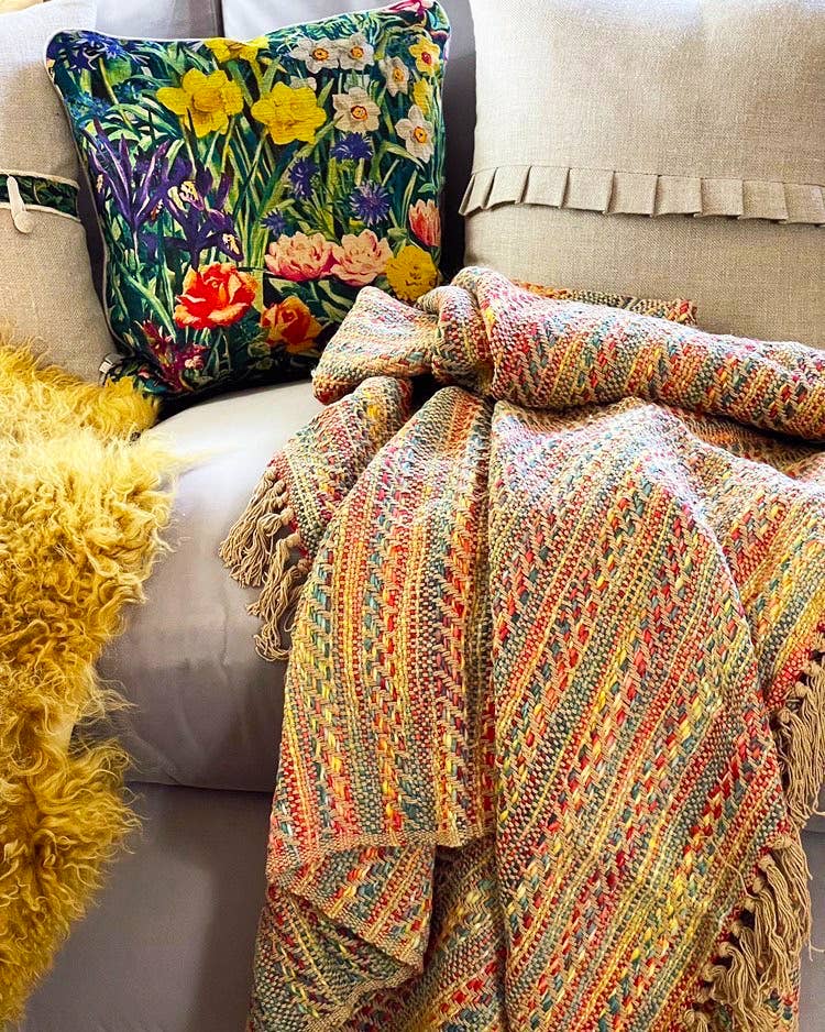 Banjara Patterned Colourful Throw Blanket