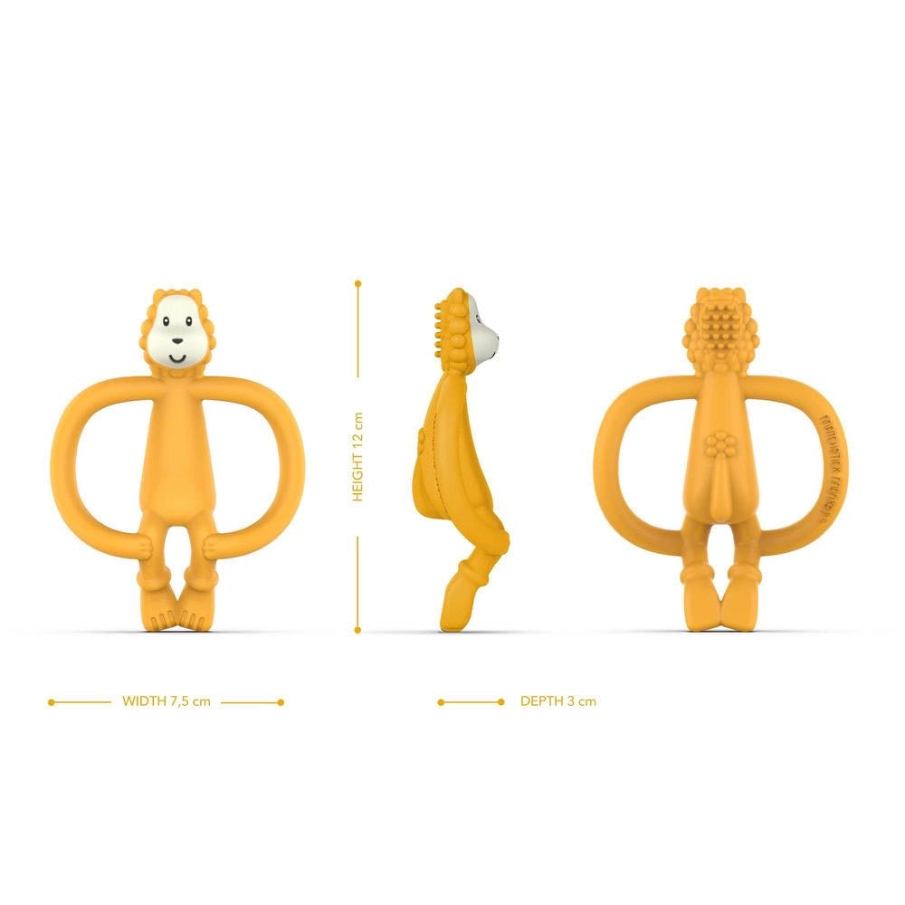 Ludo Lion Teether & Muslin Gift Set - Matchstick Monkey