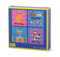 HiJiNX Set of 4 Cat Coasters - Funny Novelty Gift for Cat Lovers