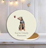 You’re Utterly Pawsome Ceramic Coaster - Friendship Gifts - Dog Gifts