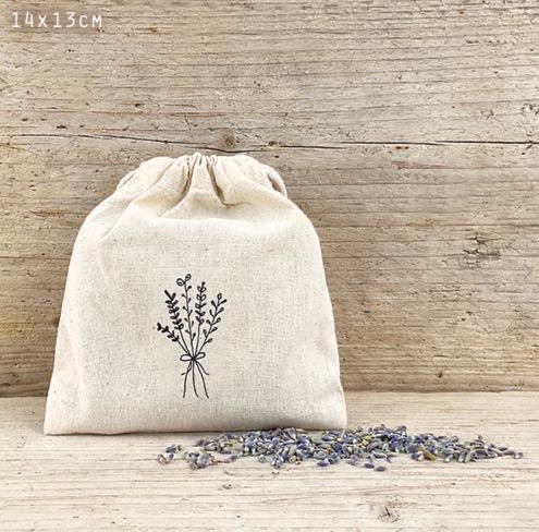 Lavender In Drawstring Bag - East of India
