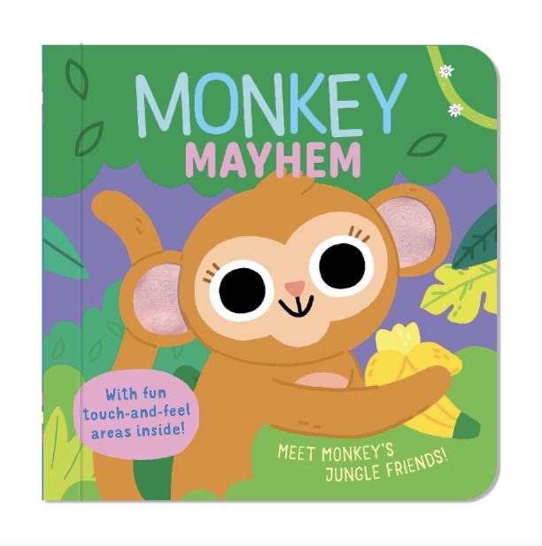 Monkey Mayhem – Touch & Feel Board Book - Jungle Sensory Book