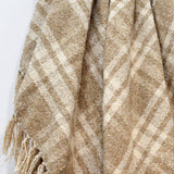 Darwin Chenille Checked Tartan Throw Blanket - 100% Recycled