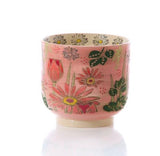 Pink Tulip Mixed Flowers Plant Pot Stoneware