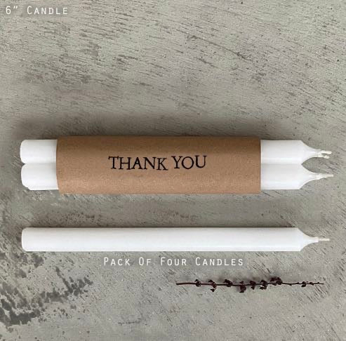 Thank you wrapped candles east of india 