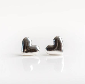 Silver Story Silver Heart Earrings