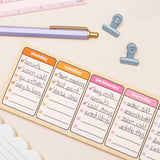 Days of the Week Keyboard Weekly Planner