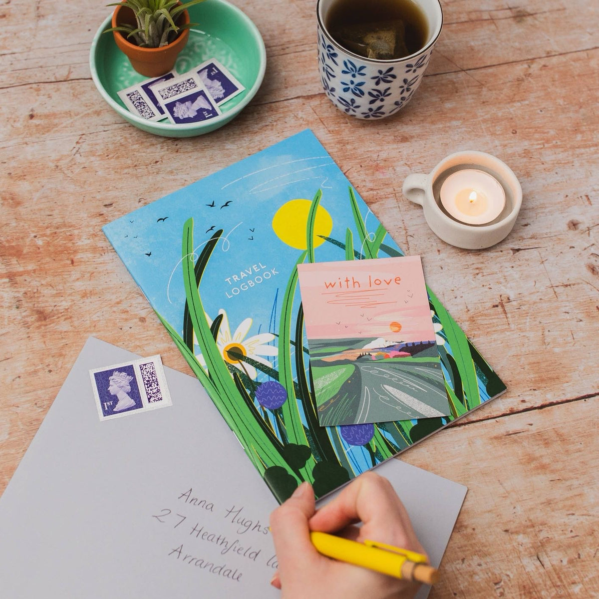 Travel Logbook by Onneke – Illustrated Journal Gift for Travellers